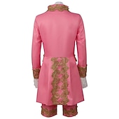 Недорогие Наряды-Ретро Средневековый Эпоха возрождения Пальто Брюки Инвентарь Принц барин Вышивка Вышивка Маскарадный костюм Муж. Королевский Карнавал Маскарад Для вечеринок Венецианский карнавал Взрослые