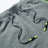 cheap Casual Shorts-Men&#039;s Sweat Shorts Shorts Summer Shorts Beach Shorts Drawstring Elastic Waist Straight Leg Plain Comfort Breathable Short Casual Daily Holiday Cotton Blend Sports Fashion ArmyGreen Black