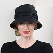 economico Cappelli per feste-cappelli cappello a secchiello in fibra di poliestere cappello di paglia cappello da sole vacanza casual semplice protezione solare con copricapo copricapo