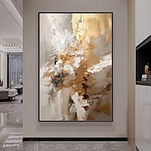 ieftine Picturi Abstracte-Confecționat Manual Hang-pictate pictură în ulei Pictat manual Vertical Abstract Contemporan Fără a cadru interior