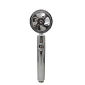 abordables appareils électroménagers-pommeau de douche à haute pression buse de pulvérisation à main à économie d&#039;eau pommeau de douche turbocompressé avec petit ventilateur fournitures de salle de bain