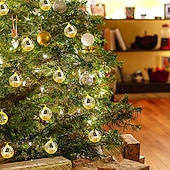 お買い得  電池式-ディスコボールミラー LED パーティーライトストリングクリスマスランタン休日の壁窓木の装飾屋内屋外パティオパーティー庭庭子供寝室リビング 1.5 メートル/3 メートル 10led/20led