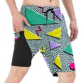 cheap Bottoms-Doll Retro Vintage 1980s Beach Shorts Men&#039;s Costume Vintage Cosplay Vacation Beach Shorts