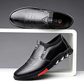 voordelige Hereninstappers &amp; loafers-heren instappers voor casual schoenen – bruine kunstleren ademende wandelschoenen met flexibele zool – lichtgewicht modieuze sneakers voor dagelijks gebruik en reizen