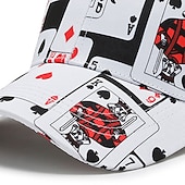 billiga Baseballkeps herr-Herr Basebollkeps Solhatt Pokerhatt Vit Blå Polyester Resor Hiphop Strandstil Utomhus Semester Hiphop-graffiti Justerbara