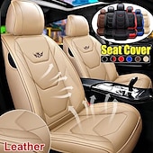 economico Coprisedili per auto-Tappetino per Copertura Sedile Auto Anteriore Universale in PU Pelle 5D StarFire Impermeabile Protettore per Sedile Auto Traspirante