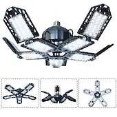 levne LED žárovky bodové-led garážová světla žárovka 6/8/10 panelů 200w 20000lm 6500k led osvětlení obchodu s deformovatelnými panely světlo v suterénu garáže stropní světla