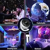 abordables Projecteurs, lampes et lasers-Projecteur de planétarium ciel étoilé galaxie projecteur d&#039;étoiles veilleuse lampe LED pour chambre à coucher décoration de chambre veilleuse décorative