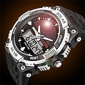 abordables Relojes digitales-Reloj deportivo SKMEI solar digital LED reloj militar para hombres moda casual electrónica cronógrafo reloj de caucho reloj masculino