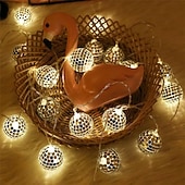 お買い得  電池式-ディスコボールミラー LED パーティーライトストリングクリスマスランタン休日の壁窓木の装飾屋内屋外パティオパーティー庭庭子供寝室リビング 1.5 メートル/3 メートル 10led/20led