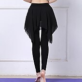 preiswerte Ballettbekleidung-Sportkleidung Hosen Pure Farbe Farbaufsatz Damen Leistung Ausbildung Hoch Polyester