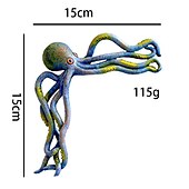 preiswerte Statuen-Oktopus-Harz-Ornament – handgefertigter Türkriecher aus recyceltem Kunstharz, passt perfekt zu Ihrem Terrassen- oder Wohnzimmertisch