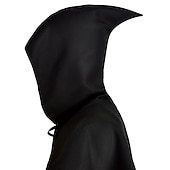 abordables Capas &amp; Capa-Vintage Punk y gótico Medieval Capa Traje de cosplay Bruja Doctor de plaga Brujas Hombre Mujer Noche de Walpurgis Víspera de Todos los Santos Carnaval Mascarada Rendimiento Escenario Mascarada