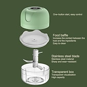 economico Elettrodomestici da cucina-100/250 ml elettrico mini usb aglio schiacciapatate wireless aglio smerigliatrice tritacarne verdure peperoncino tritacarne cibo chopper utensili da cucina