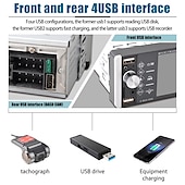 Χαμηλού Κόστους Σετ Bluetooth Αυτοκινήτου/Hands-free-5,1&#039;&#039; ips χωρητική οθόνη αφής hd έξυπνη φωνή 1din αυτοκίνητο mp5 player bluetooth 4.2 autoradio υποστήριξη fm am rds μικρόφωνο dvr 4usb bluetooth cam (προαιρετικό)
