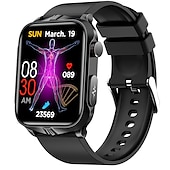 cheap Smartwatch-Pulse Physiotherapy ECG Blood Glucose Smart Health Watch Fitness Running Watch Bluetooth Temperature Monitoring Pedometer Compatible with Android iOS Women Men IP68 Waterproof