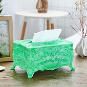 cheap Storage &amp; Organization-Tissue Box Holder, Vintage Toilet Paper Holder, Elegant Acrylic Facial Tissue Napkin Dispenser Holder For Bedroom, Coffee Table, Bathroom, Home, Restaurant, Wedding