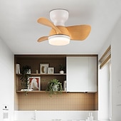 preiswerte Deckenventilator-Leuchten-Deckenventilator mit Lichtern, 22 Zoll, dimmbare LED, 3 Farben, 6 Geschwindigkeiten, Timing, umkehrbare Flügel mit Fernbedienung, Ventilator-Kronleuchter für den Haushalt, flacher, bündig montierter Deckenventilator für den Innenbereich, 220–240 V