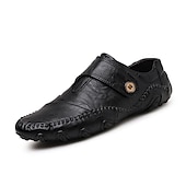 preiswerte Sneaker für Herren-Herren-Loafer aus Kunstleder zum Hineinschlüpfen mit rutschfester Sohle, handgenähte Mokassins für Spaziergänge im Freien, Reisen und den Alltag