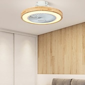 cheap Ceiling Fan Lights-LED Ceiling Fans with lights Dimmable with Remote Contral 20&quot; Flush Mount Ceiling Lamp Acrylic Lampshade Chandelier Bedroom Living Room 110-240V