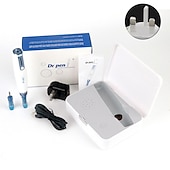 baratos Utensílios dermatológicos-Autêntica caneta sem fio dr pen a9 design de carimbo elétrico profissional dermapen máquina de microagulhamento para cuidados com a pele