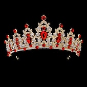 preiswerte Zubehör und mehr-funkelnde Kristall-Diademe &amp; Kronen für Frauen &amp; Mädchen Rokoko viktorianische Hochzeitsaccessoires