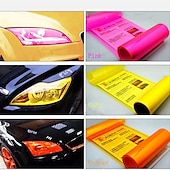preiswerte Autoaufkleber-Auto-Styling, 30 cm x 60 cm, Auto-Auto-Licht, Scheinwerfer, Rücklicht, Tönung, Styling, wasserdicht, schützender Vinylfilm, Aufkleber, Autozubehör, Pel¨ªcula de la linterna filme farol film de phare
