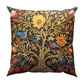 baratos Estilo Vintage-4.0 pçs Poliéster Cobertura de Almofada, Imprimir Art Deco Vintage Lazer Quadrada Tradicional Clássico