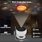 abordables Projecteurs, lampes et lasers-Projecteur de planétarium ciel étoilé galaxie projecteur d&#039;étoiles veilleuse lampe LED pour chambre à coucher décoration de chambre veilleuse décorative