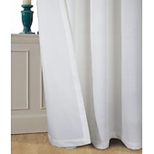 preiswerte Blackout -Vorhang-Verdunkelungsvorhang, Samt, Bauernhaus-Optik, Ösen, IKEA-Serie, Vorhangpaneele für Wohnzimmer, Schlafzimmer, Tür, Küche, Fensterbehandlungen, wärmeisoliert, Raumverdunkelung