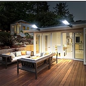 cheap Street Lights-Solar Outdoor Wall Lamp Street Lamp LED Waterproof and Energy-Saving Used for Remote Control Waterproof and Motion Sensor Lighting of Courtyard Garden Terrace