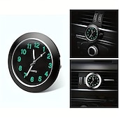 voordelige Autohangers &amp; Ornamenten-Mini Digitale Auto Klok Lichtgevende Plak-uithandige Dashboard Klok Quartz Mechanica Auto Interieur Accessoire