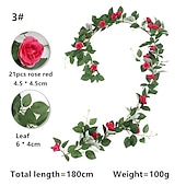 cheap Artificial Plants-1pc Artificial Ivy Privacy Fence Screen 40 X 120 UV-Anti Fake Leaves Vines Grass Wall for Patio Balcony Privacy Garden Wedding Decoration