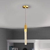 economico Luci Isola cucina-lampada a sospensione a led dimmerabile 1/2/4/5/8 testa lampada moderna in cristallo per isola da cucina, illuminazione a sospensione regolabile per isola cucina, lampadario a led in oro nero per sala
