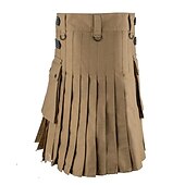 preiswerte Unterteile-Streetwear Stilvoll Klassicher Stil Rock Schottische Nutzkilts Ren Faire Niete Plissiert Einfarbig Herren Keltisch Karneval Party Halloween Rock Ganzjahresmode