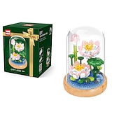 baratos Brinquedos de Montar-Blocos de construção para presentes do dia das mulheres, crie lindos buquês de flores com este kit de construção de flores de 1 peça - perfeito para adultos&amp;amp; crianças! presentes de dia das mães