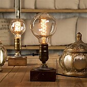 voordelige Gloeilamp-3 stks 2 stks 1 stks retro edison lamp e27 220 v 40 w gloeilamp g80 filament vintage ampul gloeilamp spiraal lamp home decor