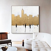preiswerte Landschaftsgemälde-Handgefertigtes, handgemaltes Ölgemälde, Wandgemälde „Regentage“, originaler Regen, urbane Kunst, Regenschirmkunst, Ölgemälde, abstraktes Kunstwerk, Dekor, gerollte Leinwand, kein Rahmen, ungedehnt