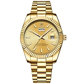ieftine Ceasuri Quartz-Ceas de mână pentru bărbați BINBOND quartz luxos cadran mare modă afaceri luminescent calendar rezistent la apă cadouri pentru ziua tatălui