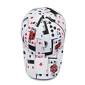 billiga Baseballkeps herr-Herr Basebollkeps Solhatt Pokerhatt Vit Blå Polyester Resor Hiphop Strandstil Utomhus Semester Hiphop-graffiti Justerbara
