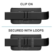 halpa universaali puhelinlaukku-puhelinkotelo nailoninen vyöklipsi 4,7–6,8 tuuman pussi kantolaukku vyölaukku