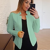 billiga Blazers och kostymer-kvinnors nya mode kavaj långärmad cardigan casual jacka topp