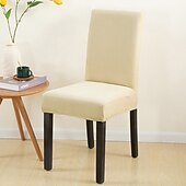 cheap Dining Chair Cover-Dining Chair Cover Burgundy Farmhouse Stretch Chair Seat Slipcover Spandex Washable Cover Kitchen Protector for Dining Room Wedding Ceremony Durable