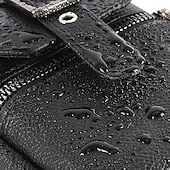 abordables Sacs pour homme-sac à bandoulière multi-poches en cuir pour homme – petit sac messager polyvalent avec bandoulière réglable pour les voyages et l&#039;utilisation quotidienne