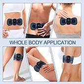 cheap Body Massager-LCD Display EMS Neck Stretcher Electric Massager 8 Mode Cervical Massage Patch Pulse Muscle Stimulator Portable Relief Pain