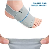 cheap Personal Care &amp; Health-1pair Of Metatarsal Compression Arch Support Sleeves With Gel Pad Inside - Brace For Flat Foot &amp; Plantar Fasciitis Pain Relief Women Men,Gray