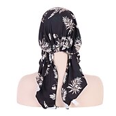 levne Klobouky-ženy tištěné předvázaný šátek elastický muslimský ženský turban měkký klobouk vypadávání vlasů pokrývka hlavy zábal pokrývka hlavy napínací šátek