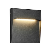 cheap Outdoor Wall Lights-LED Outdoor Wall Lamp Step Lights IP65 Waterproof 3000K Warm White Dimmable LED Stair Lights Indoor, Aluminum ORB Finish ETL Listed