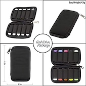 お買い得  パソコン・周辺機器-フラッシュドライブケース USB 収納ケース jbos USB ホルダー USB フラッシュドライブ用収納袋 電子アクセサリー オーガナイザー USB フラッシュドライブ、USB ケース、サムドライブ caes、ジャンプドライブケース、USB オーガナイザー