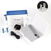 baratos Utensílios dermatológicos-Autêntica caneta sem fio dr pen a9 design de carimbo elétrico profissional dermapen máquina de microagulhamento para cuidados com a pele